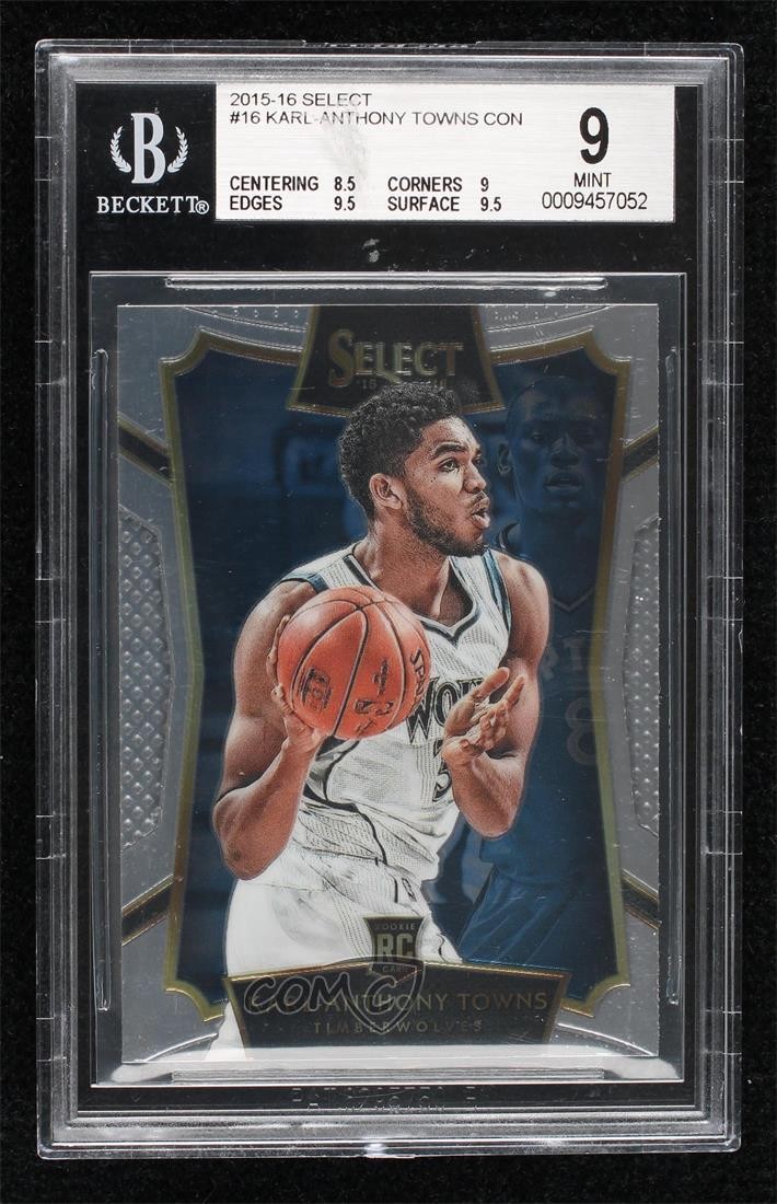 2015-16 Panini Select Concourse Karl-Anthony Towns #16 BGS 9 MINT 0vf5