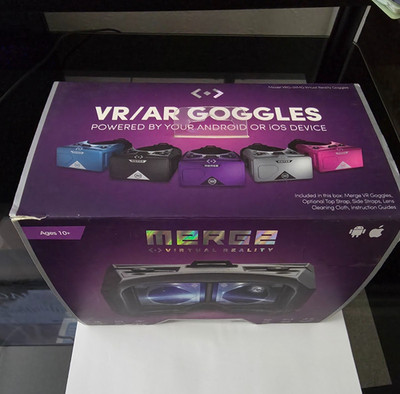 Merge VRG-01MG Virtual Reality Goggles Moon Grey VR Headset for Smartphones