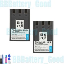 2x Battery for Canon NB-1L NB-1LH PowerShot S330 S400 S410 S500