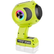 Wireless Bluetooth Speaker with Ryobi 18v Battery, TWS Paring, BT5.3, AUX TF ...