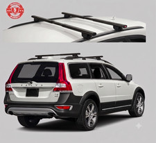 Roof Rack Crossbars Black Aluminum telescopic system For Volvo XC70 2003-2016