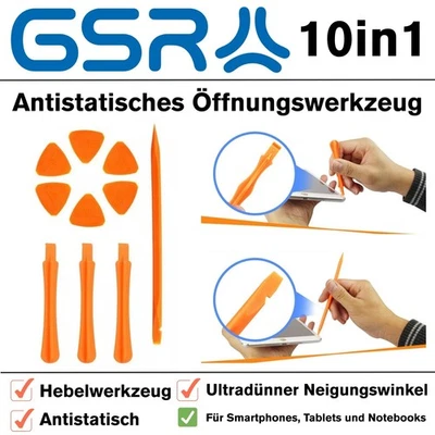 JAKEMY Antistatisches Öffnungswerkzeug 10in1 für Smartphones, Tablets und Notebooks