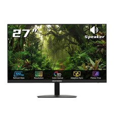 27 Inch Office Monitor, 100Hz FHD 1080P Computer Screen with HDMI VGA, Eye Ca...