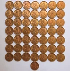 1950-S Lincoln Wheat Cent Uncirculated Roll RB - With Issues/Some Spots (Lot#1)
