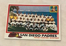 1981 Topps San Diego Padres Team Photo at Mission Bay #685