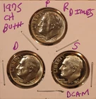 1975 P D S Roosevelt Dimes CHOICE BU! (3 COINS) 7503