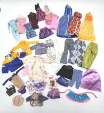 Lot Of Vintage Barbie Fashion Doll Clothes 36pc Pants Dresses Jackets Shirts
