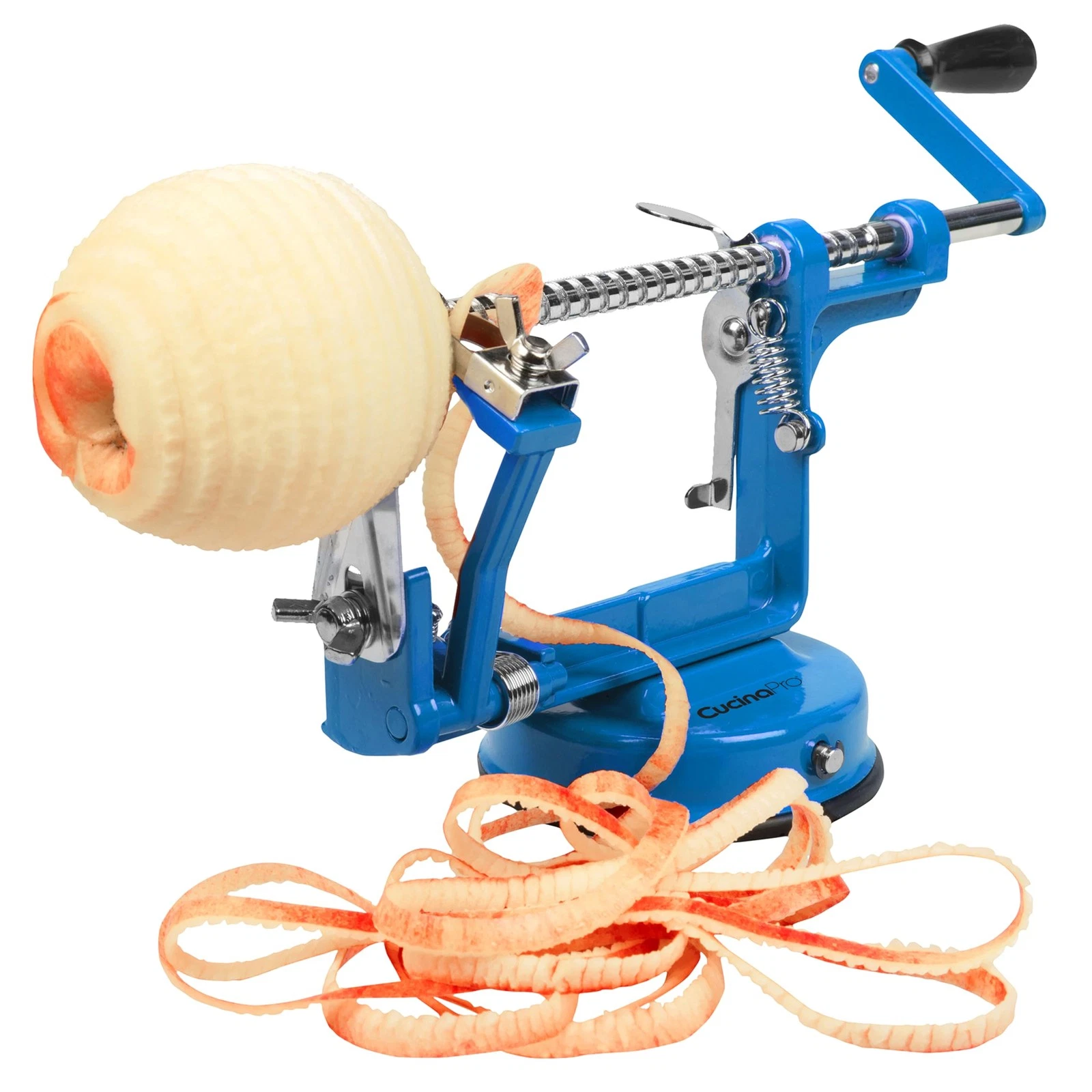 Apple Peeler and Corer - Durable, Heavy Duty Chrome Cast Iron with Powerful C...