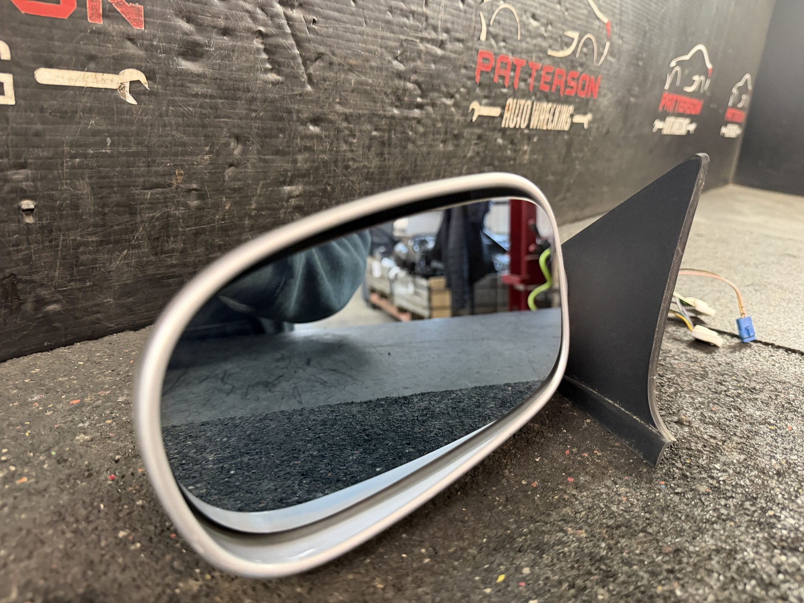 03-06 MASERATI SPYDER POWER DRIVER LH SIDE VIEW DOOR MIRROR SILVER 236649
