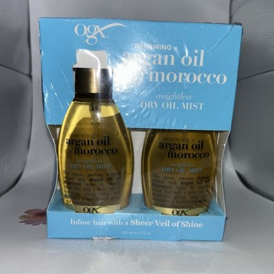 Pack Of 2 OGX Renewing + Argan Oil of Morocco Weightless Dry Hair Mist 4 fl Oz.