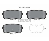 Textar BremsbeläGe Q+ Hinterachse FüR Hyundai Ix35 Tucson KIA Sportage QL SL