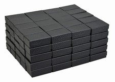 JPB Black Swirl Cotton Filled Jewelry Box 21 Case of 100 2.5 inches x 1.5 ...