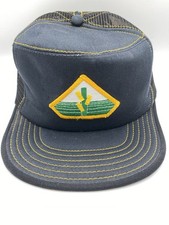 Vintage Black Mesh Pfizer Genetics snap-back trucker cap