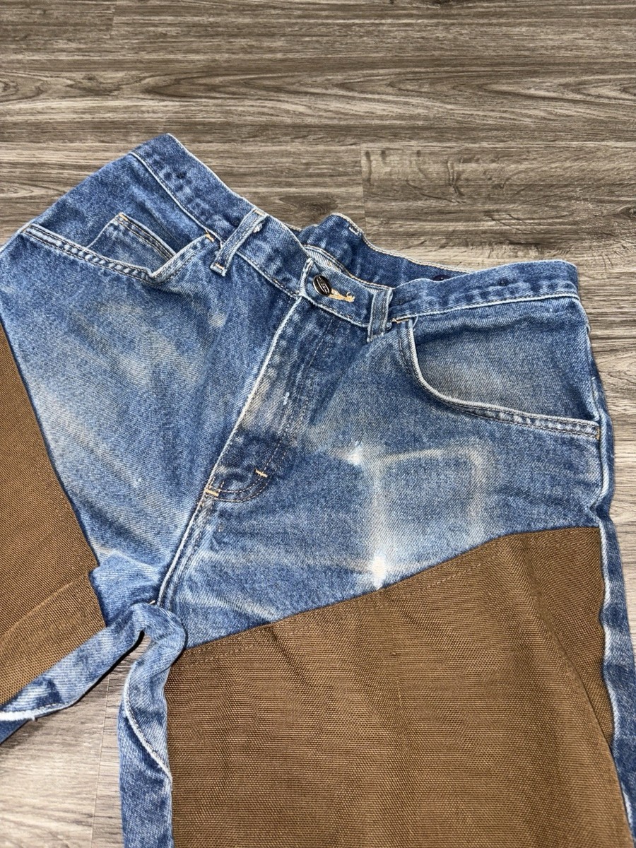 Vintage Wrangle Pro Gear Brush Guard Field Jeans 32x30 View 6