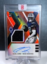 2020 Panini Phoenix CeeDee LAMB Rookie Patch Auto Orange /50 RC Cowboys ENCASED