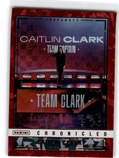 2025 Panini Caitlin Clark Chronicled Red Cracked Holo #98