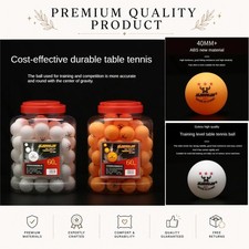 60 Pack 3-Star Table Tennis Balls 40+ mm ABS ...