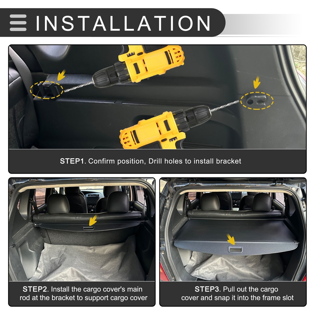 Auto Intrekbare Kofferbak Pakket Plank, voor Renault Kadjar 2016-2021 Bagage Shade Shield Cargo Security Cover Gordijn Privacy Beschermend