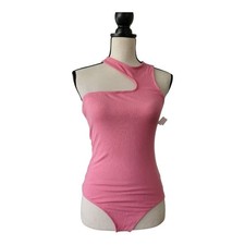ASTR The Label Valley Ribbed Thong Bodysuit Size S New