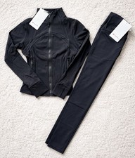 Lululemon Black Define Jacket  Align Leggings Set Size 6 NWT Womens Fast Ship