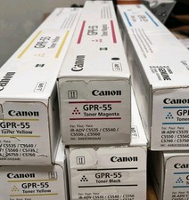 Genuine Canon GPR-55 Toner Lot of 6 Full CMYK Set  Extra Cyan  Yellow New