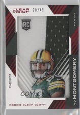 2015 Panini Clear Vision Rookie Cloth Jerseys Prime 28/49 Ty Montgomery 0af