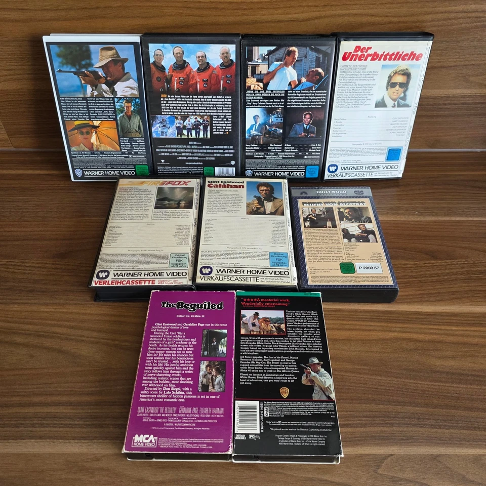 9x CLINT EASTWOOD VHS Video Kassette Tape Konvolut Set Sammlung Rare Rarität OOP - Bild 3 von 3