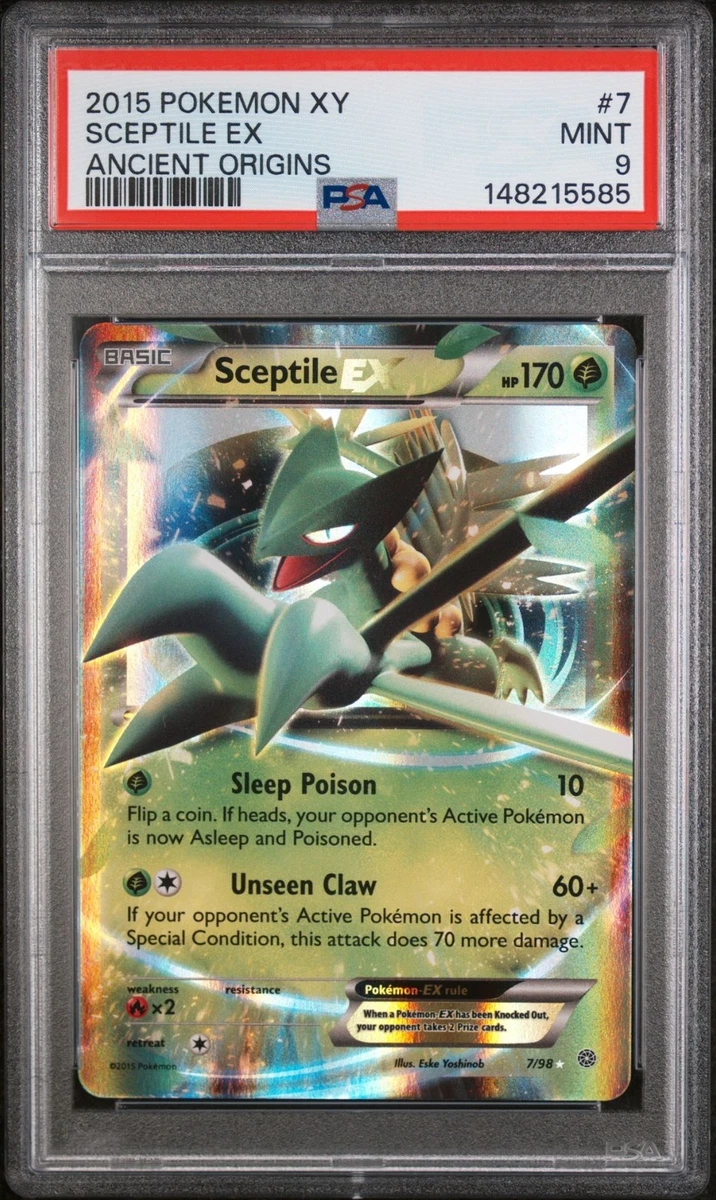how rare are the egyptian god cards M Ampharos EX 28/98 Holo Ultra Rare XY Ancient Origins Pokemon Card Ne main image 1
