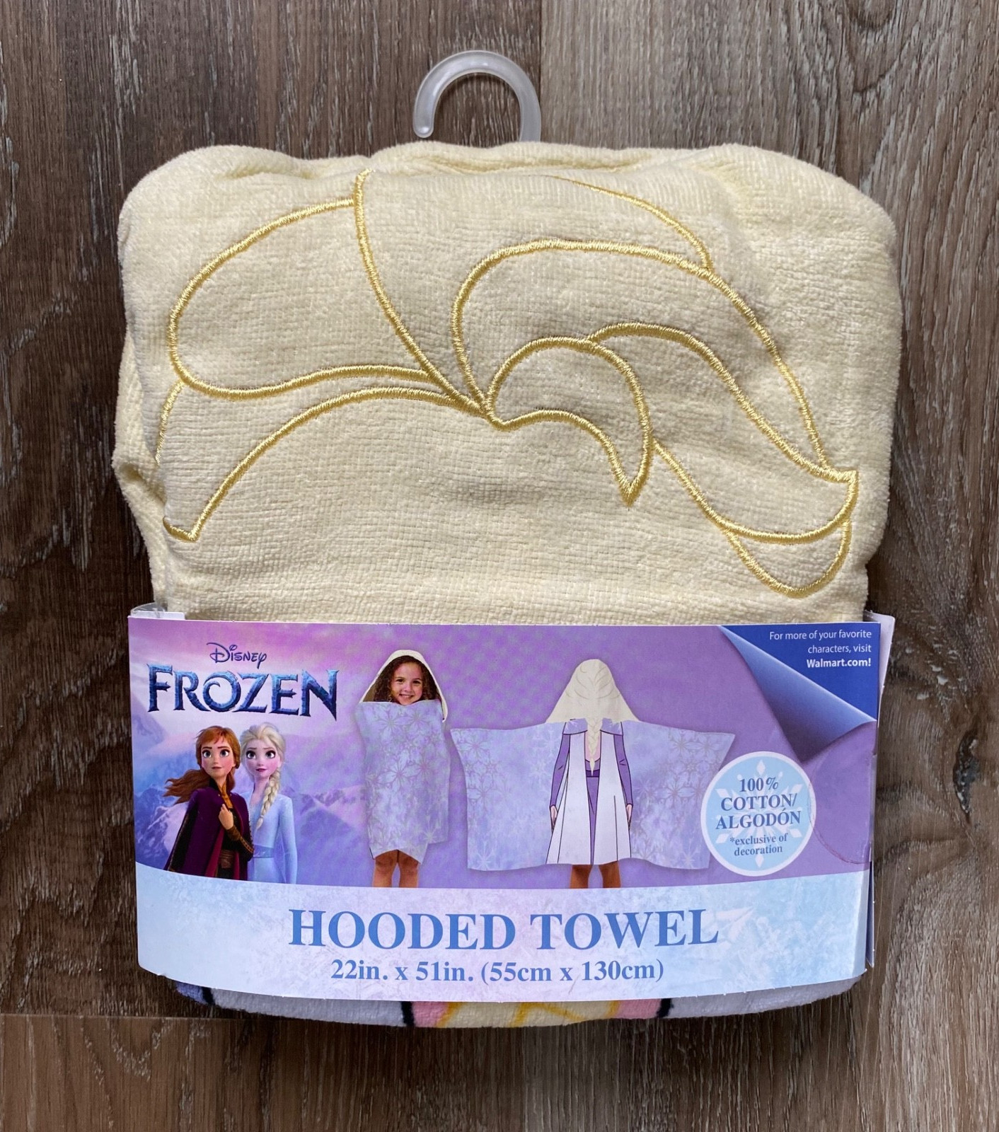 FROZEN nwt Elsa Kids 100% Cotton Hooded Towel~Size 22 x 51 inches~NEW