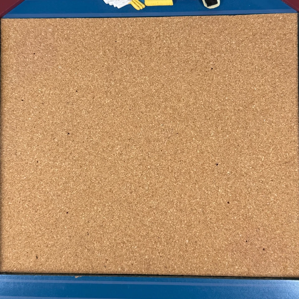 VTG Schoolhouse #1 Teacher Cork Bulletin Board Apple Pushpins Classroom Decor - Image 4 of 4