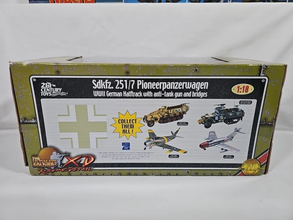 Ultimate Soldier 1:18 WWII German Sdkfz. 251/7 PIONEERPANZERWAGEN HALFTRACK NEW - Image 4 of 4