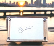 Yogi Berra New York Yankees Signed Cut Signature Autograph