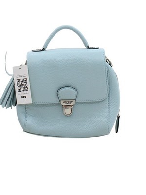 Osprey London Herren Tasche Blau 100% Leder Umhängetasche