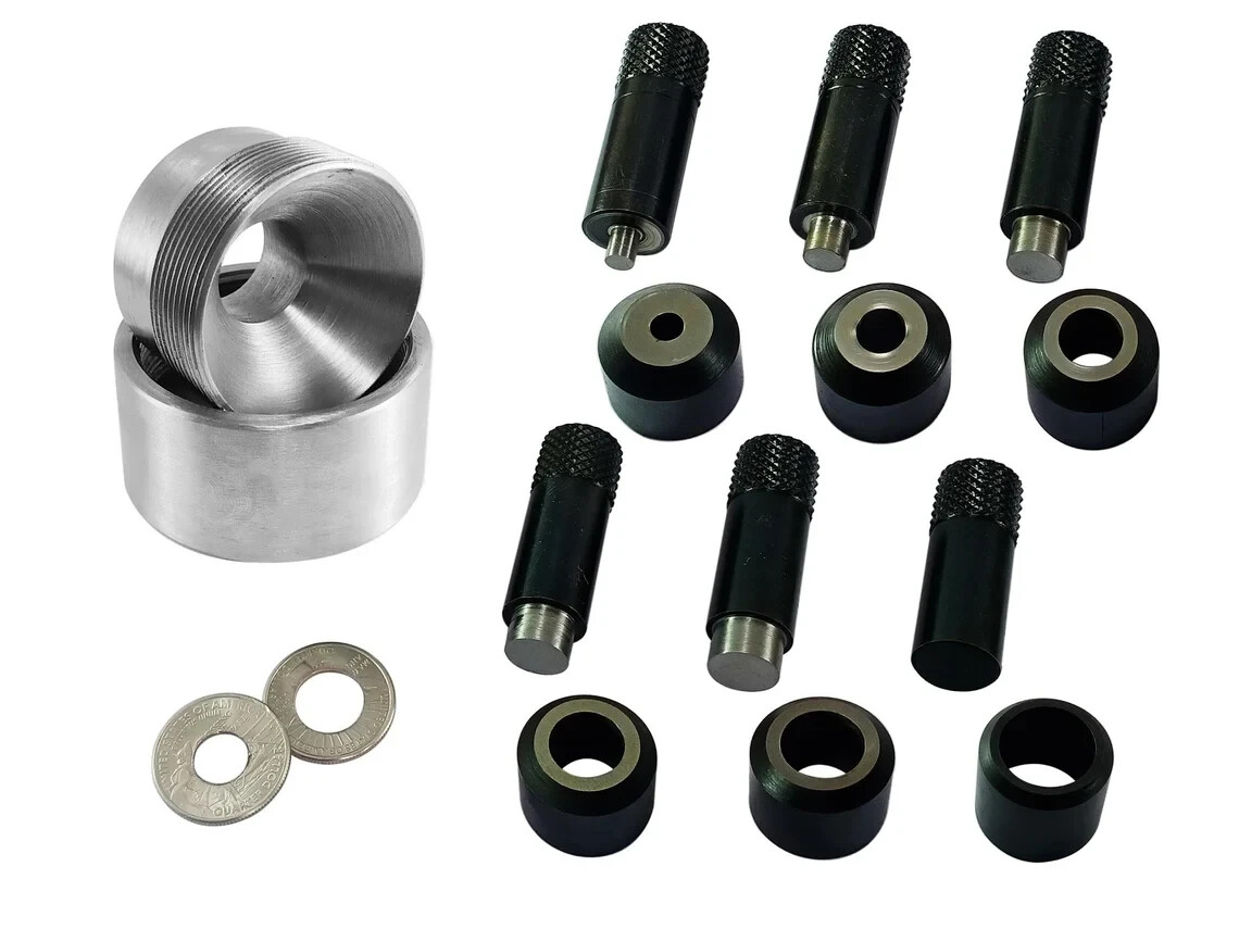 Coin Ring Starter Kit Cutting and bending Tools Self Centring Ring Punch Set Die eBay