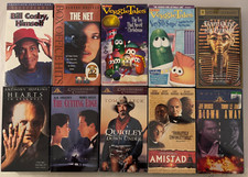 LOT OF 10 VHS TAPES - SEE PICTURES FOR TITLES - GENTLY USED, RESEALED - D 110