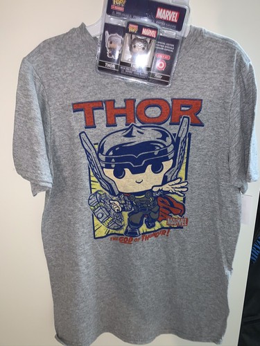 NEW Funko MARVEL HULK SPIDER-MAN CAPTAIN AMERICA THOR SHIRT Boys XL FUNKO Figure - Picture 4 of 9