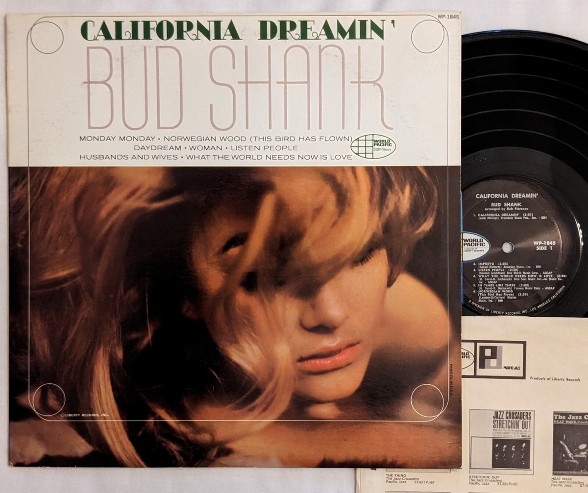 Bud Shank CALIFORNIA DREAMIN' Chet Baker LP World Pacific WP-1845