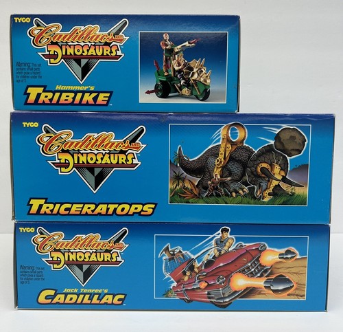 TYCO Cadillac e Dinosauri Triceratops-Hammer’s Tribike-Cadillac-1993 (NUOVO) - Foto 2 di 22