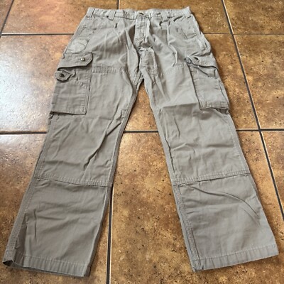 Carhartt Pants Double Front B342 Desert Work Jeans 34x30 Logger Carpenter Cargo