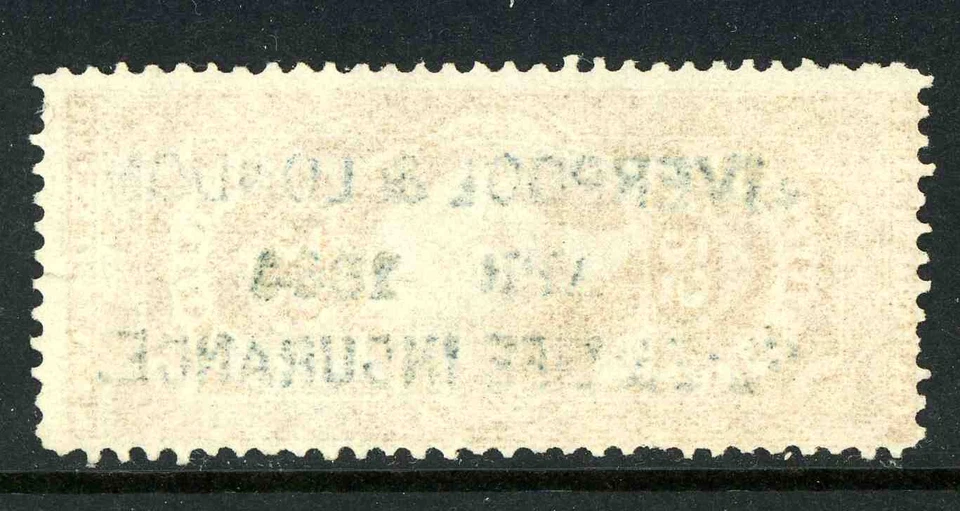 R44c Revenue 1862-71 Issue Liverpool London Fancy Cancel 2D16 1 - Image 2 of 2
