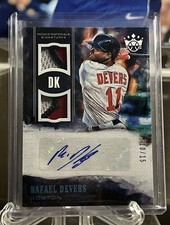 2018 Diamond Kings Rafael Devers Dual Rookie Patch Auto RC /15 SSP