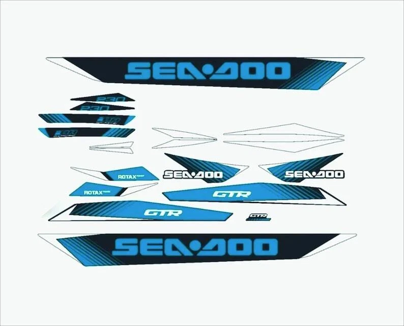 New! Custom Stickers set for "Sea-doo Gtr 230" model 2018-2019 - Image 2 of 4