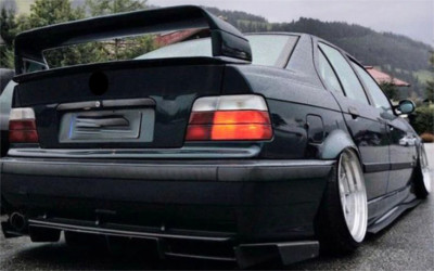 Glossy Black Rear Trunk Spoiler Wing Lip Fit 1992-1998 BMW E36 M3 Coupe 2-Door