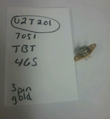 New Unbranded Gold 3 Pin Transistor  U2T201