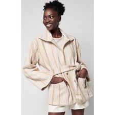 Nwot Faherty June Boho Woven Lake Jacket Size S $238