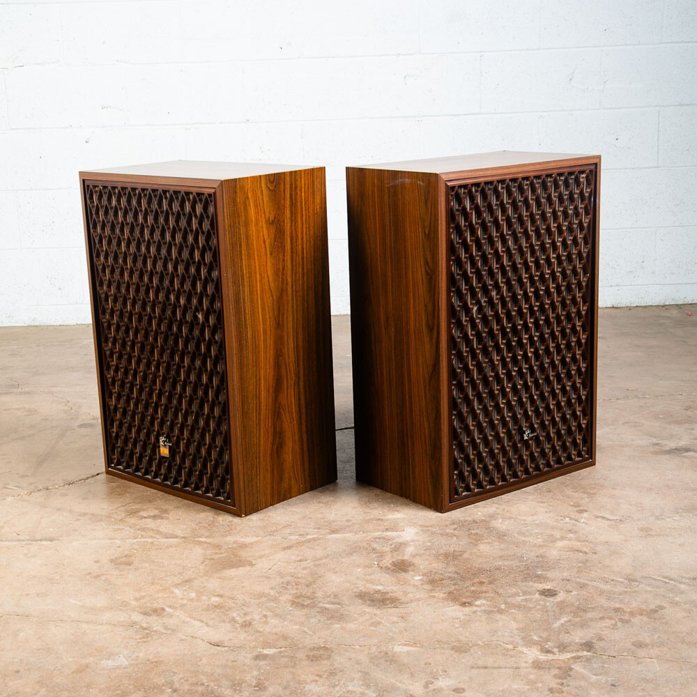 Vintage Speakers Sansui SP 7500X 4 Way Walnut Tested Speaker Set