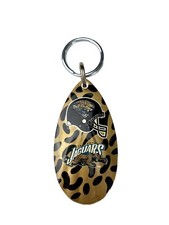 NFL Jacksonville Jaguars Gold Vintage Teardrop Spinner Keychain