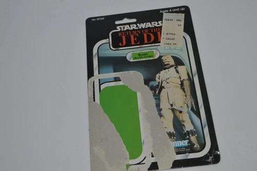 BOSSK 65  BACK STAR WARS ROTJ CARDBACK -VINTAGE  (UFY50)