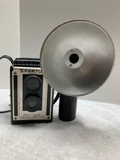 Vintage Spartus FULL-VUE Twin Lens Camera with accessory Flash...Chicago, Il