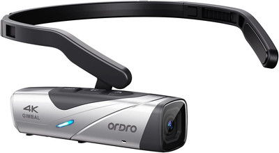 EP8 Combo 4K Head-Mounted Video Camera, Ultra HD 4K 60FPS Camcorder Vlog Hands F